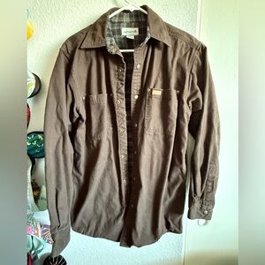 Cahartt brown flannel jacket
